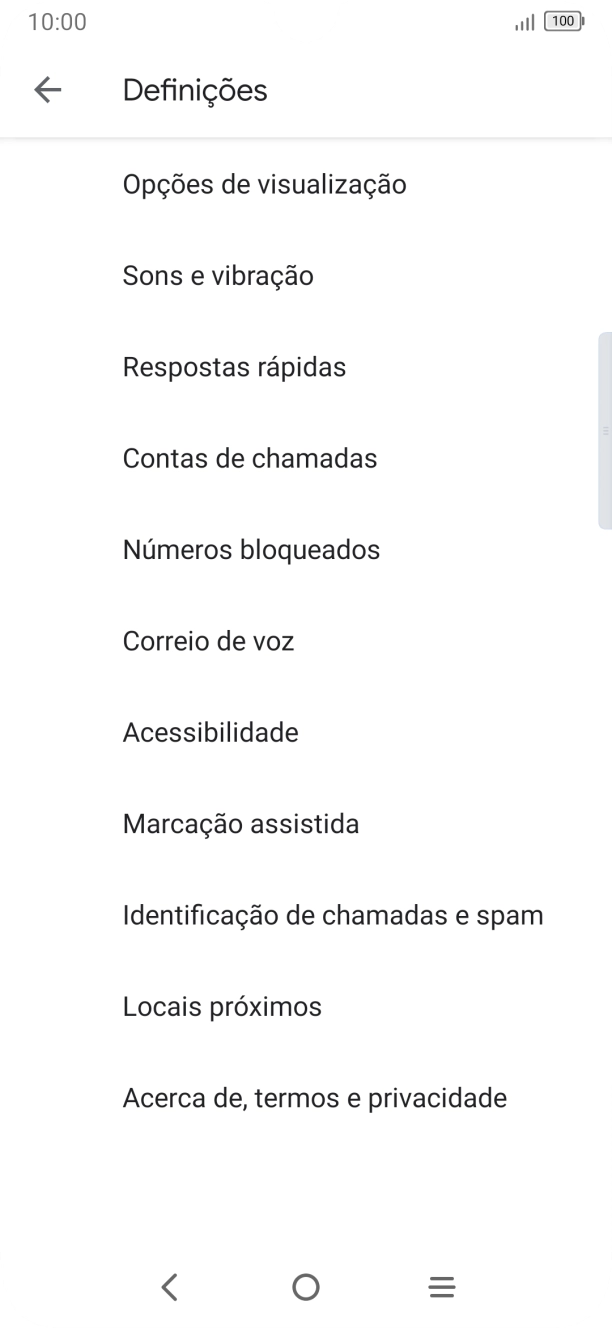 Prima Correio de voz.