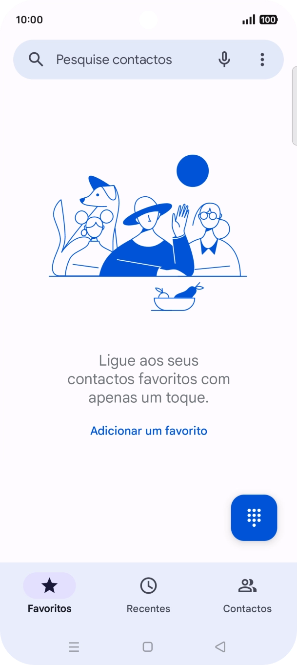 Prima o ícone de menu.