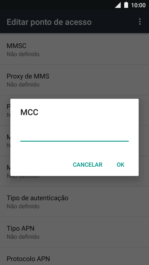 Introduza 268 e prima OK.