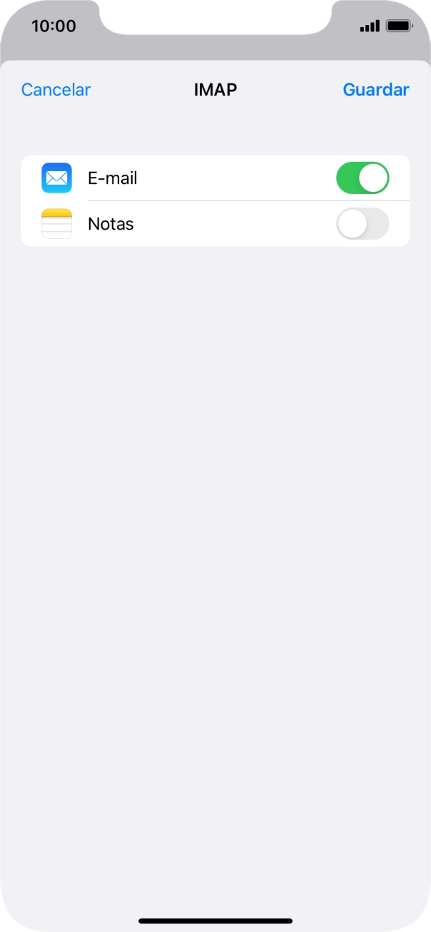 Prima Guardar. A sua conta de e-mail está agora configurada. Se pretender escolher definições adicionais para o servidor de receção e envio, siga os passos seguintes.