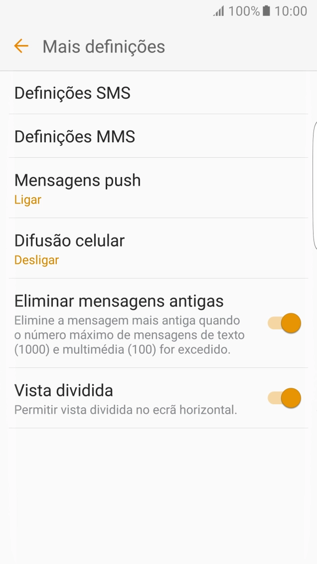 Prima Definições SMS.