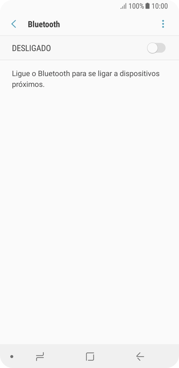 Prima o indicador para ativar a função.