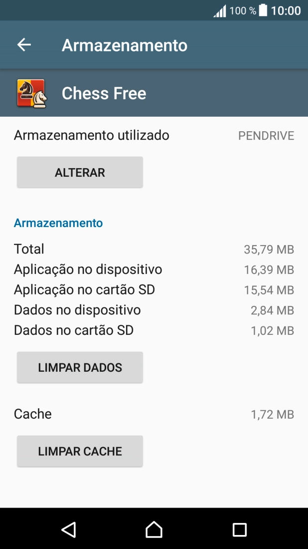 Prima a tecla de início para terminar e voltar ao ecrã inicial.