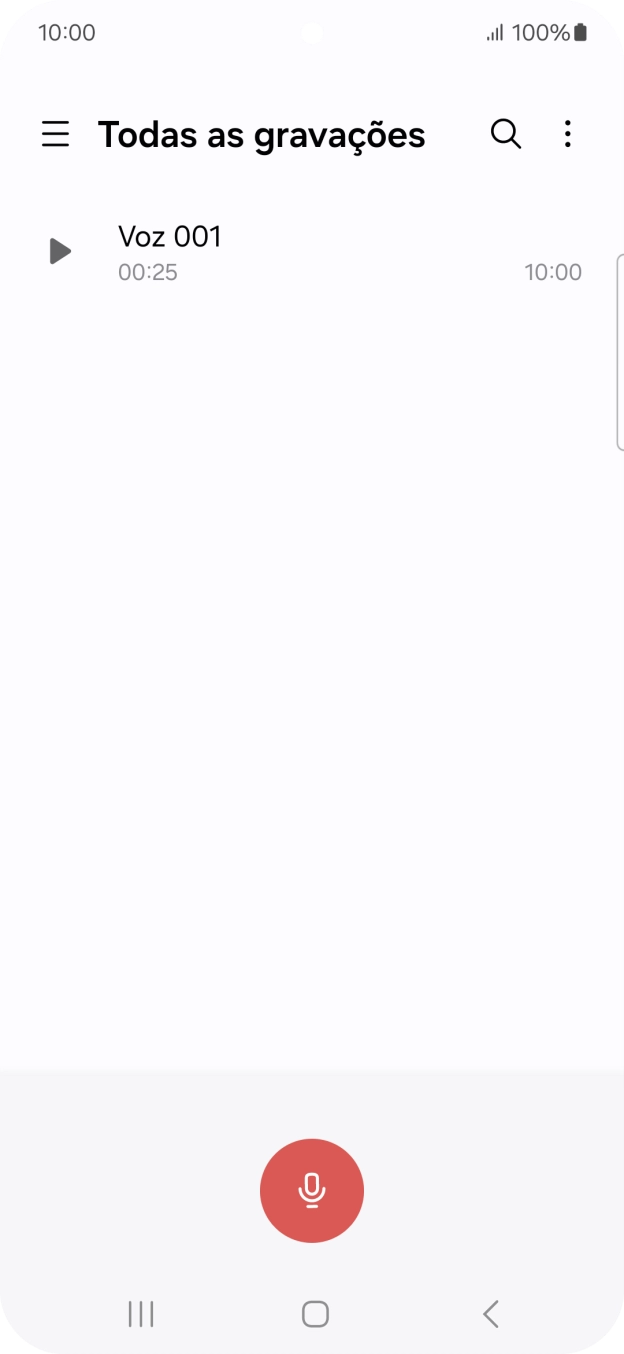 Crie uma nova gravação ou abra uma gravação guardada previamente.