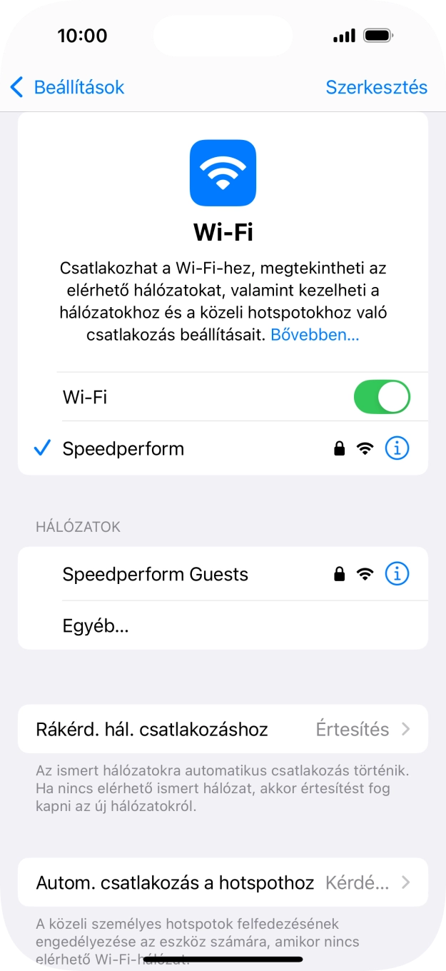 Húzd az ujjad felfelé a kijelző aljáról, hogy visszatérj a kezdőképernyőhöz.