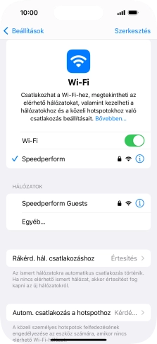 Húzd az ujjad felfelé a kijelző aljáról, hogy visszatérj a kezdőképernyőhöz.