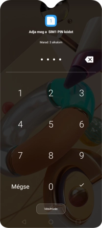 Amennyiben a telefon kéri, írd be a PIN-kódodat, és kattints a jóváhagyás ikonra.