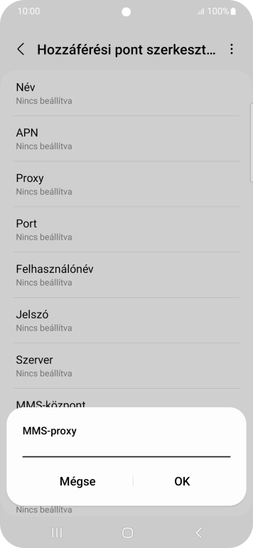 Írd be azt, hogy 80.244.097.002, és válaszd az OK lehetőséget.