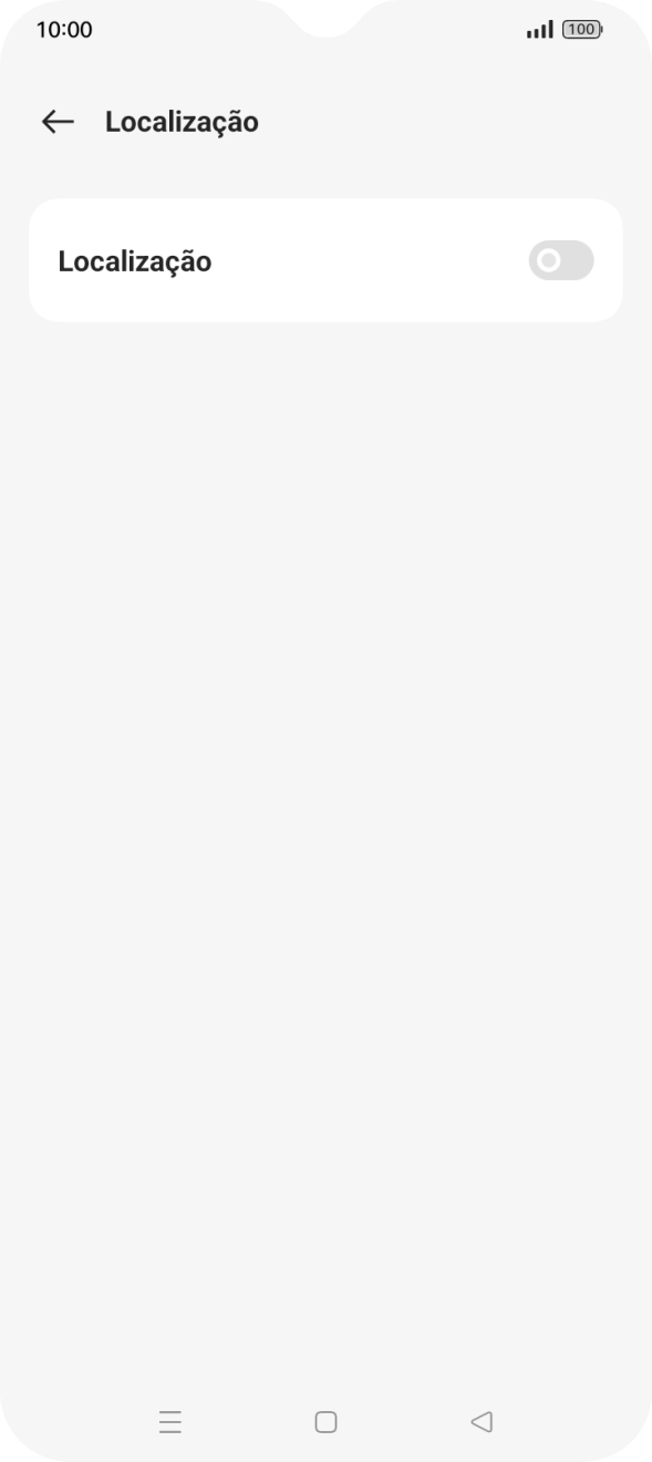 Prima o indicador para ativar ou desativar a função.