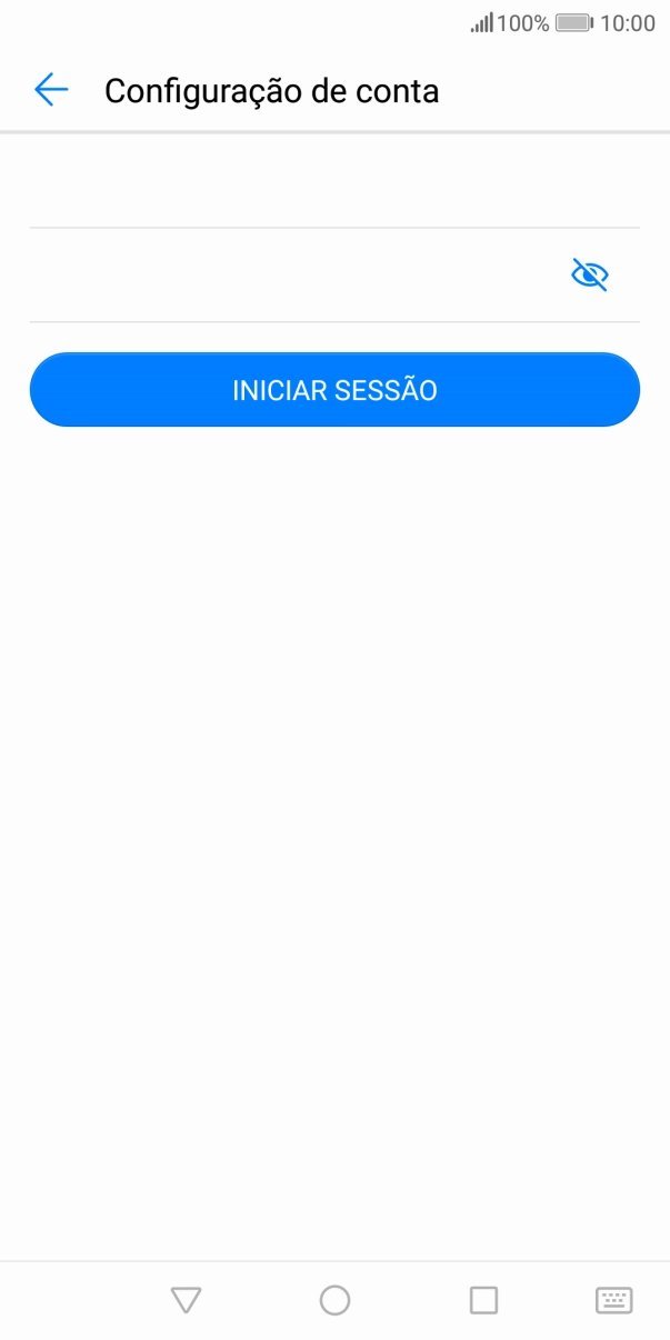 Prima INICIAR SESSÃO.