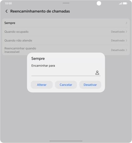Prima Desativar.