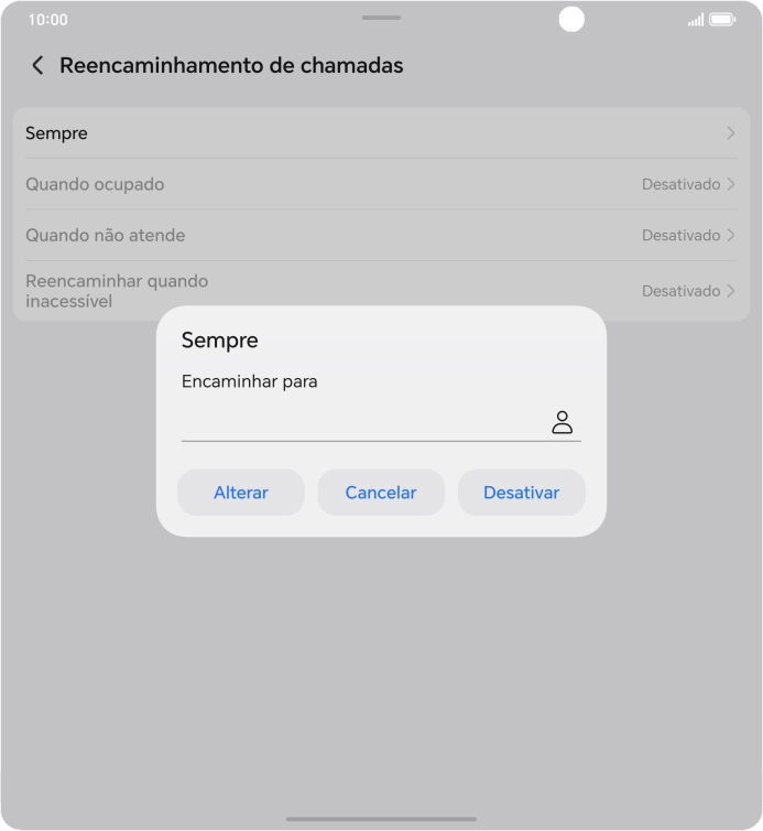 Prima Desativar.