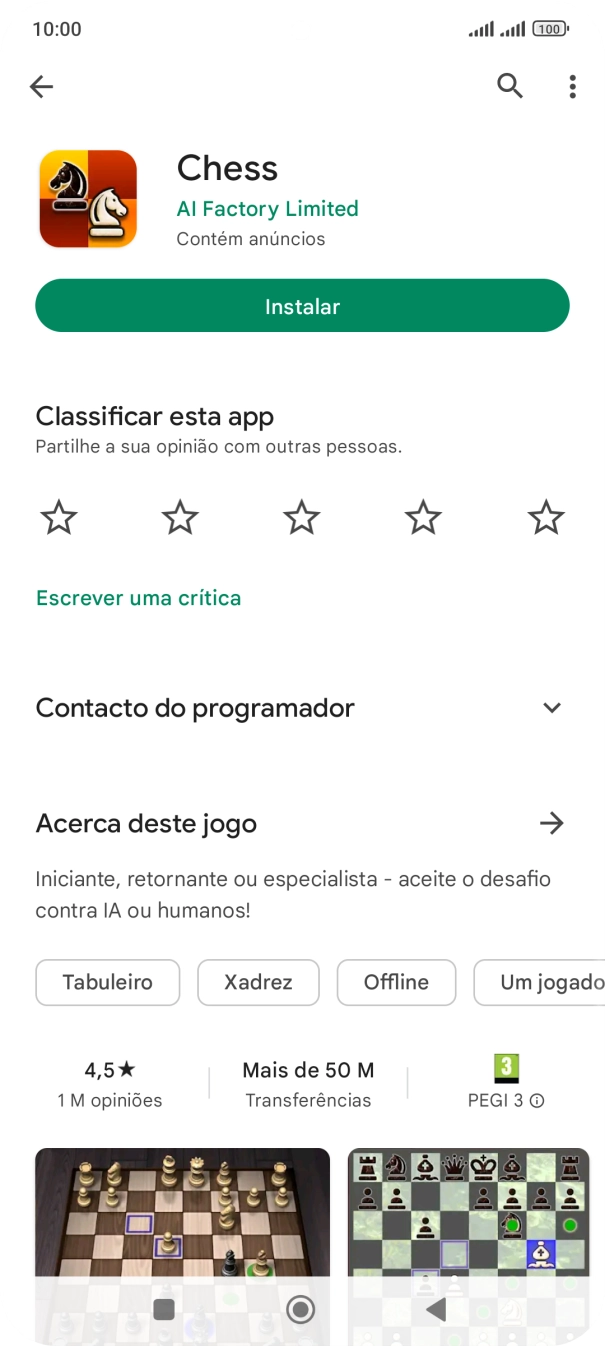 Prima a tecla de início para terminar e voltar ao ecrã inicial.