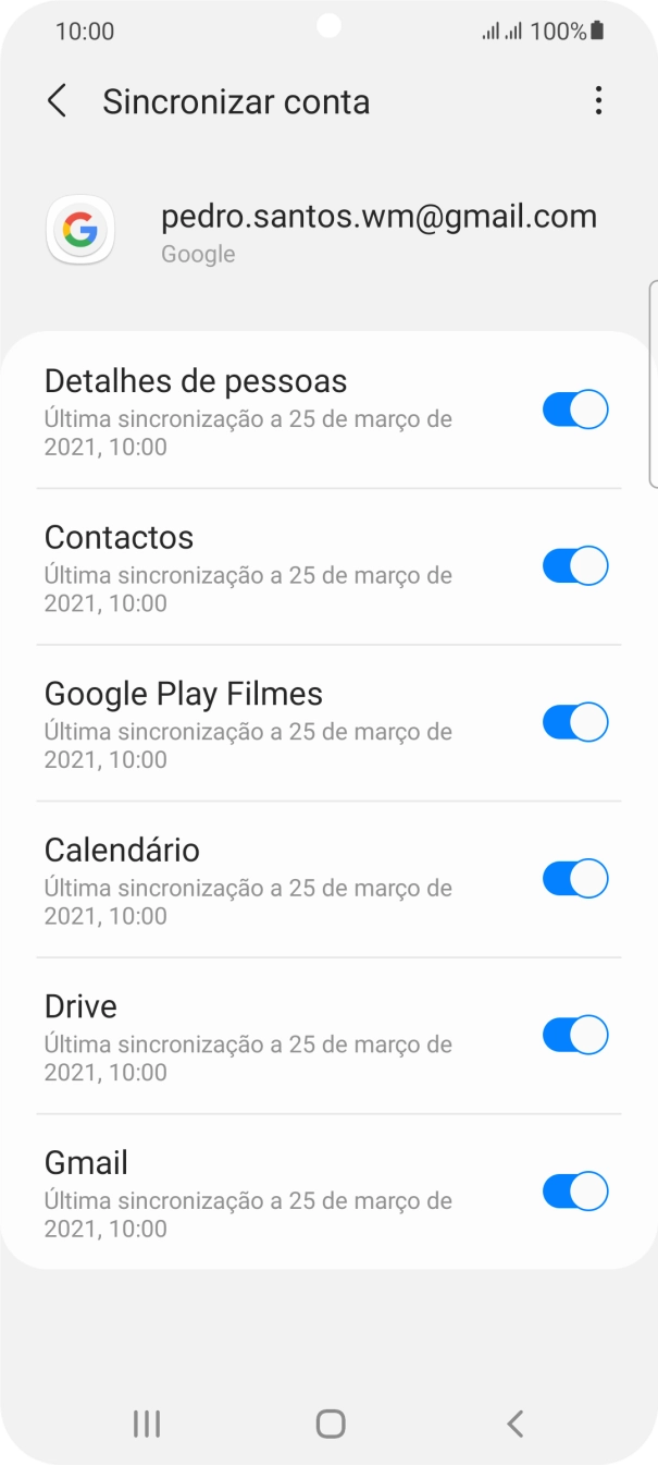 Prima a tecla de início para terminar e voltar ao ecrã inicial.