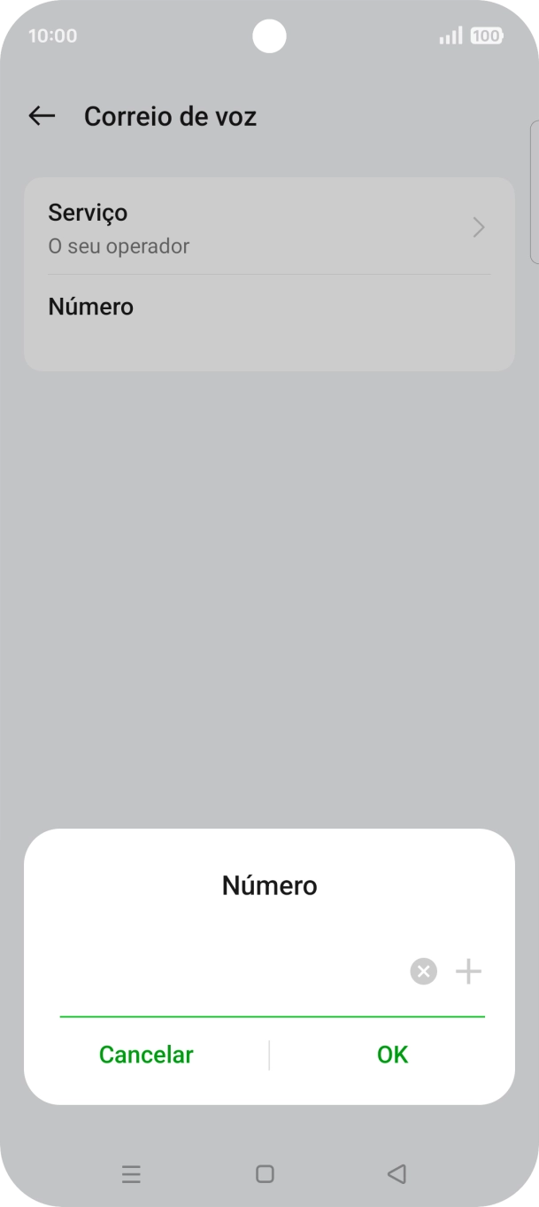 Introduza 123 e prima OK.