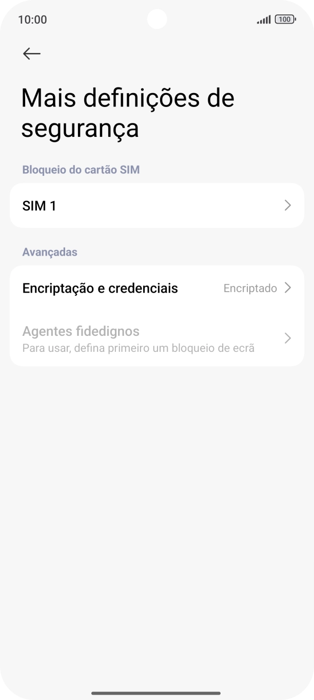 Prima o nome do cartão SIM.