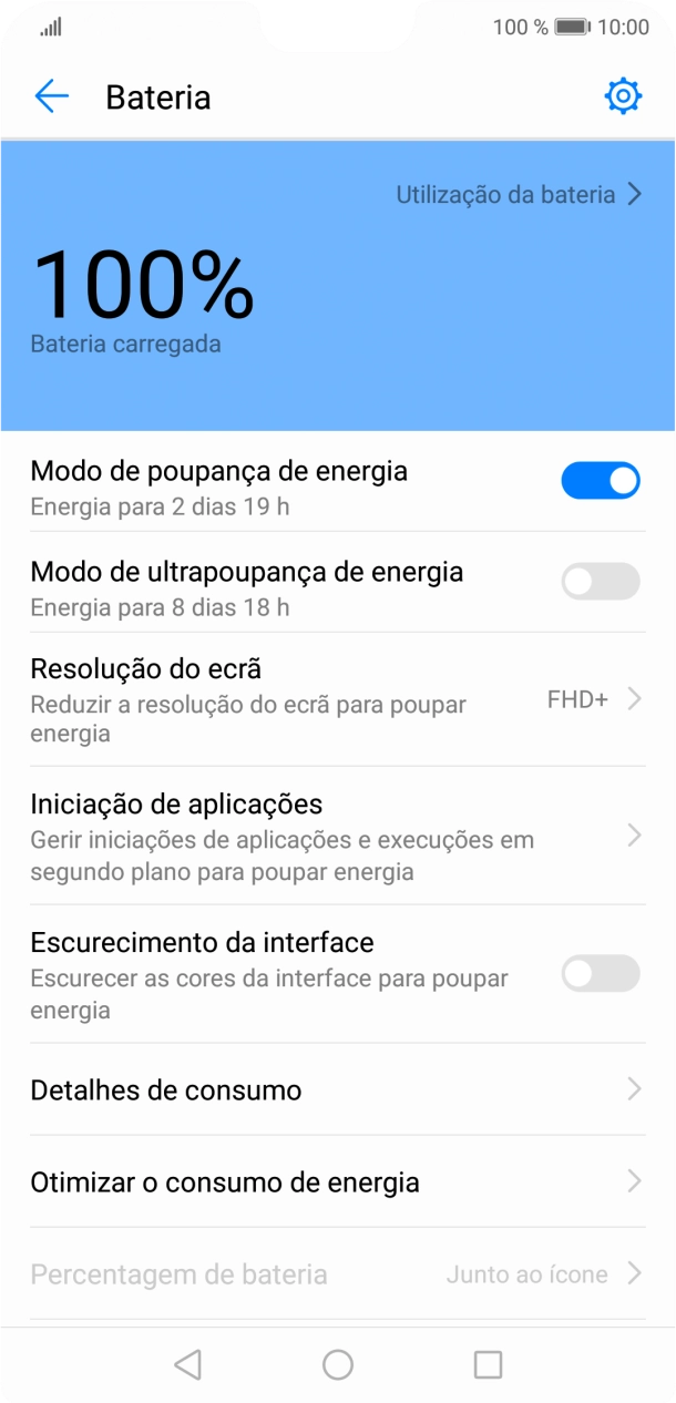 Prima a tecla de início para terminar e voltar ao ecrã inicial.