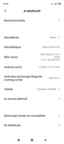 Válaszd a Biztonsági mentés és visszaállítás lehetőséget.