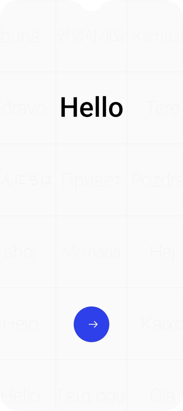 Prima a seta para a direita.