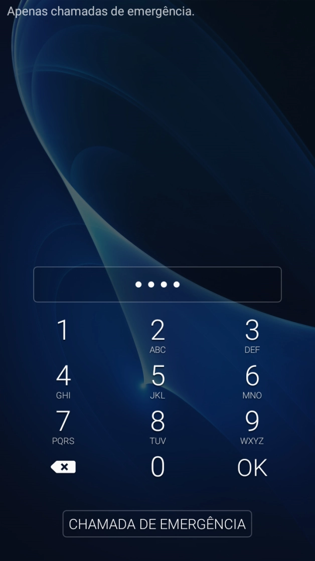 Se solicitado, deve introduzir o código PIN e premir OK.