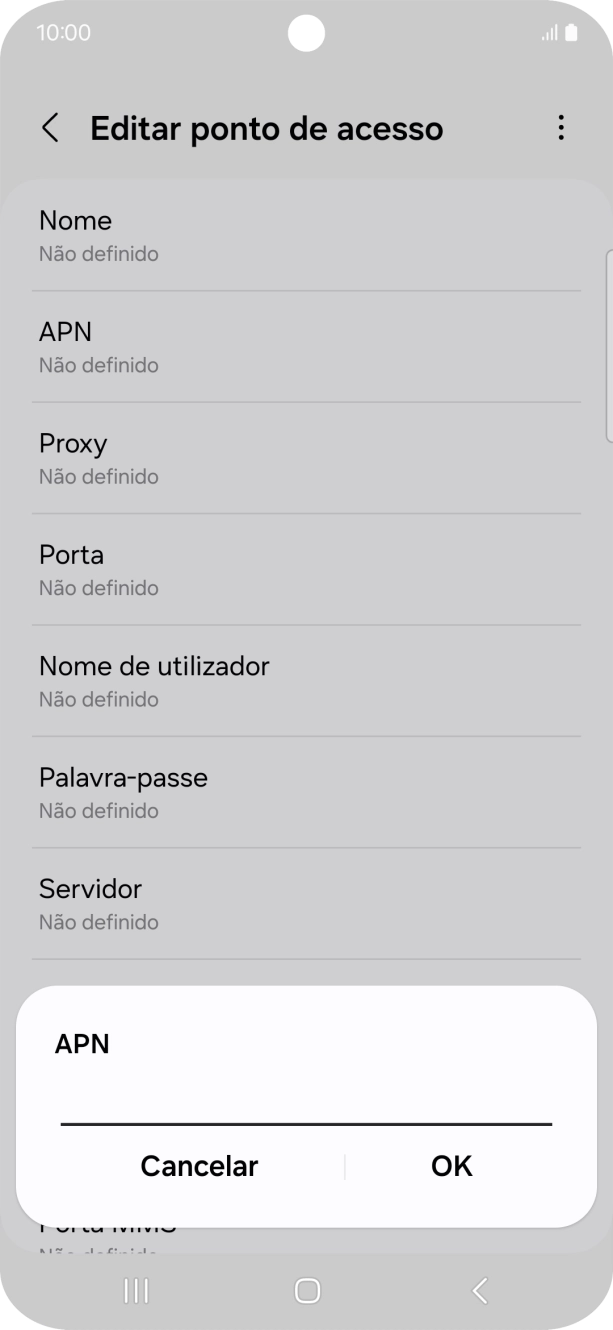Introduza net2.vodafone.pt e prima OK.