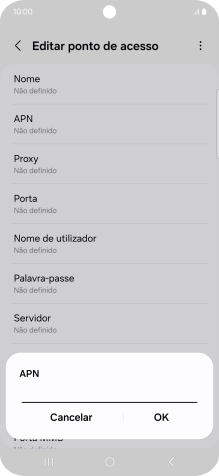 Introduza net2.vodafone.pt e prima OK.
