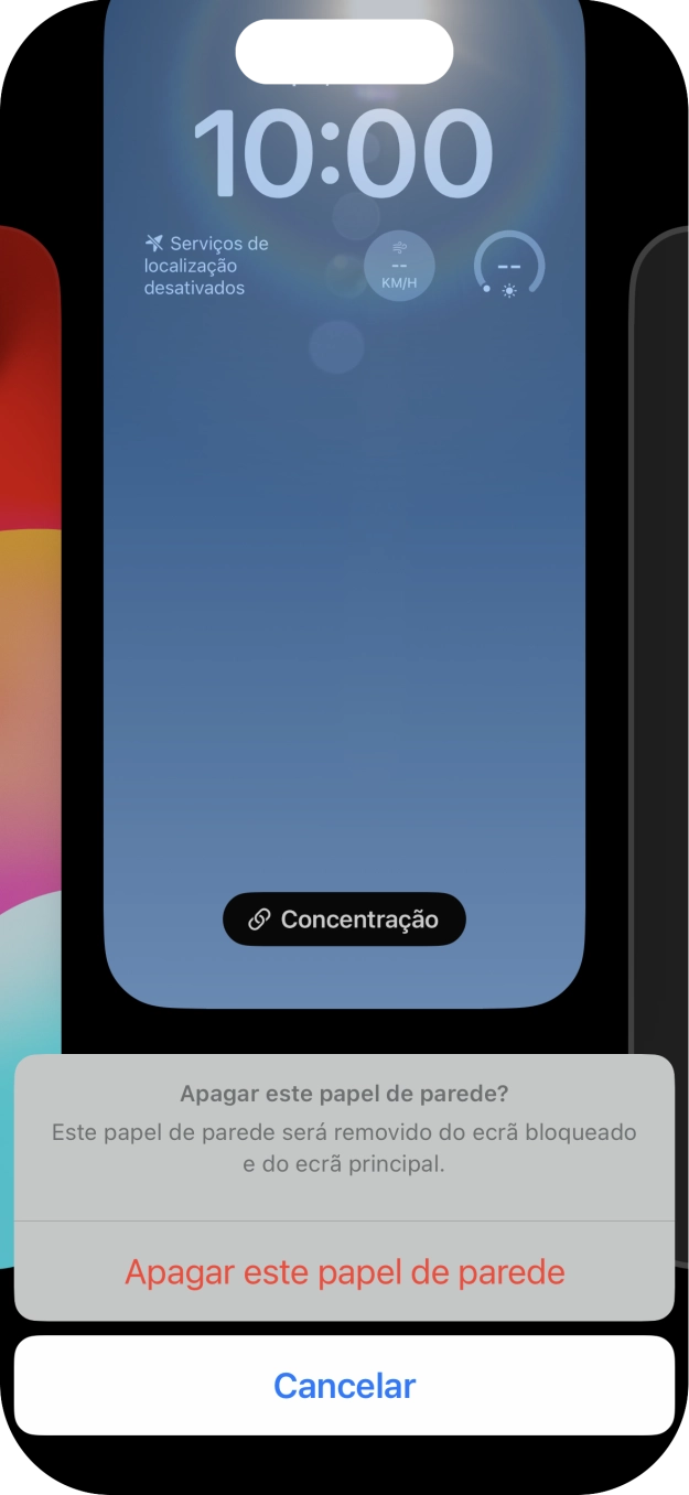 Prima Apagar este papel de parede.