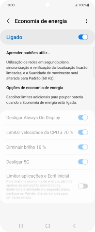Prima a tecla de início para terminar e voltar ao ecrã inicial.