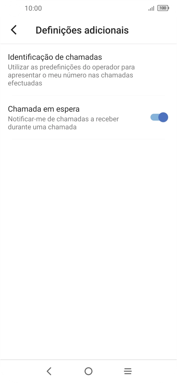 Prima Identificação de chamadas.