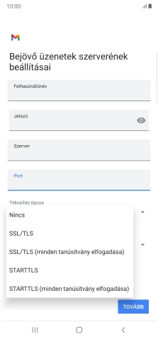 Válaszd a Nincs lehetőséget.