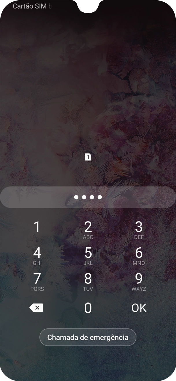 Se necessário, introduza o código PIN e prima OK.