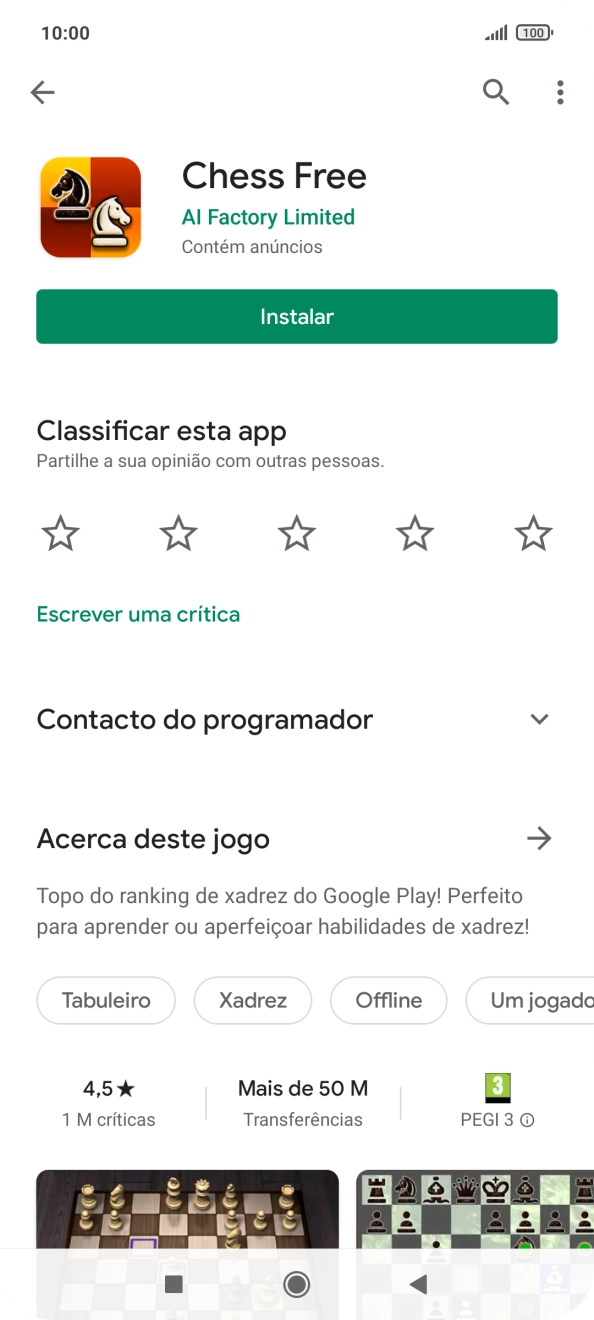 Prima a tecla de início para terminar e voltar ao ecrã inicial.