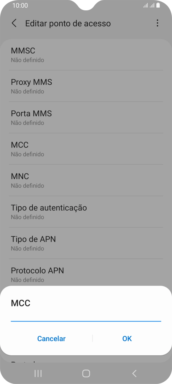 Introduza 268 e prima OK.