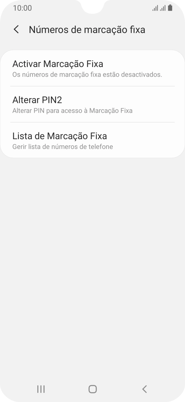 Prima Activar Marcação Fixa.