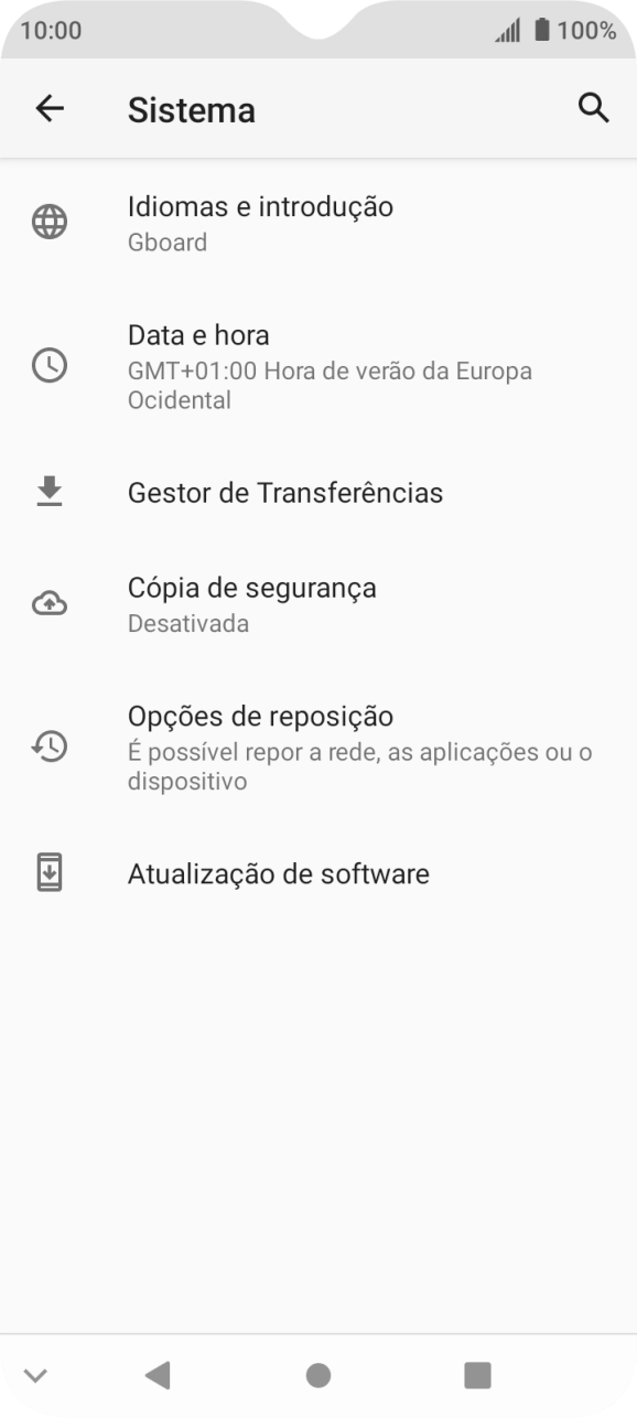 Prima Opções de reposição.