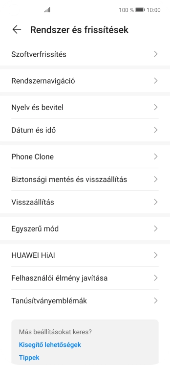 Válaszd a Visszaállítás lehetőséget.