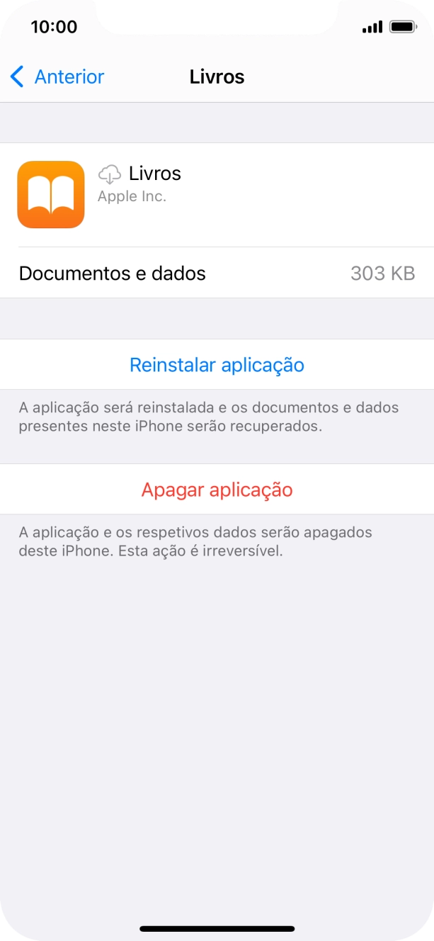 Para voltar ao ecrã inicial, deslize o dedo de baixo para cima a partir da base do ecrã.