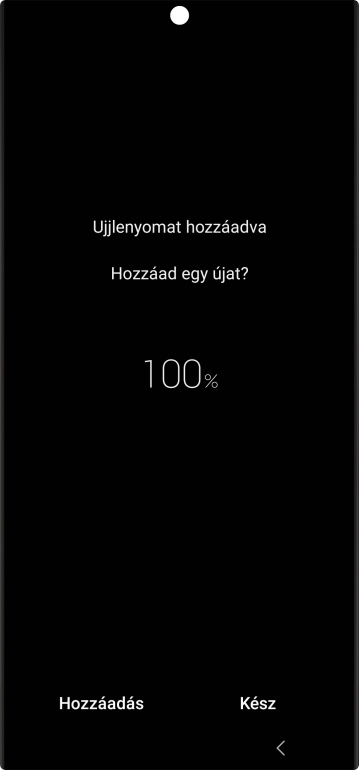 Válaszd a Kész lehetőséget.