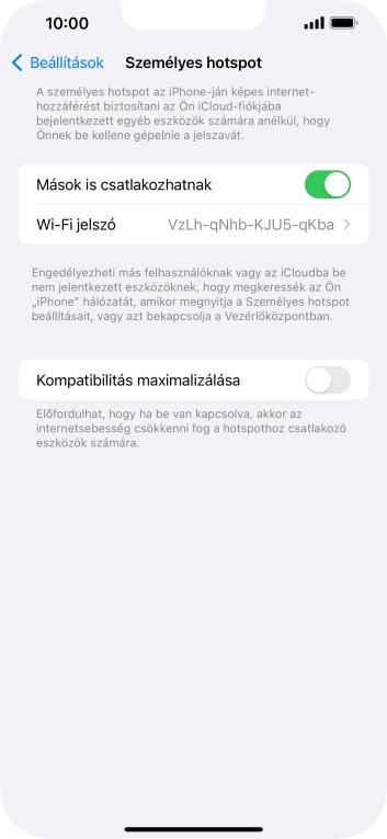 Húzd az ujjad felfelé a kijelző aljáról, hogy visszatérj a kezdőképernyőhöz.