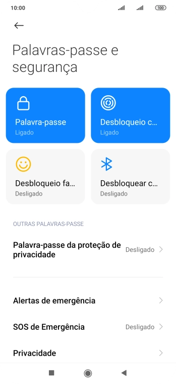 Prima Palavra-passe.