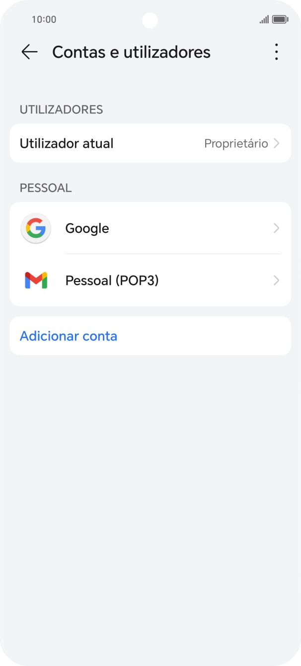 Para voltar ao ecrã inicial, deslize o dedo de baixo para cima a partir da base do ecrã.