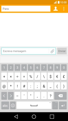 Prima os algarismos ou os caracteres especiais pretendidos.