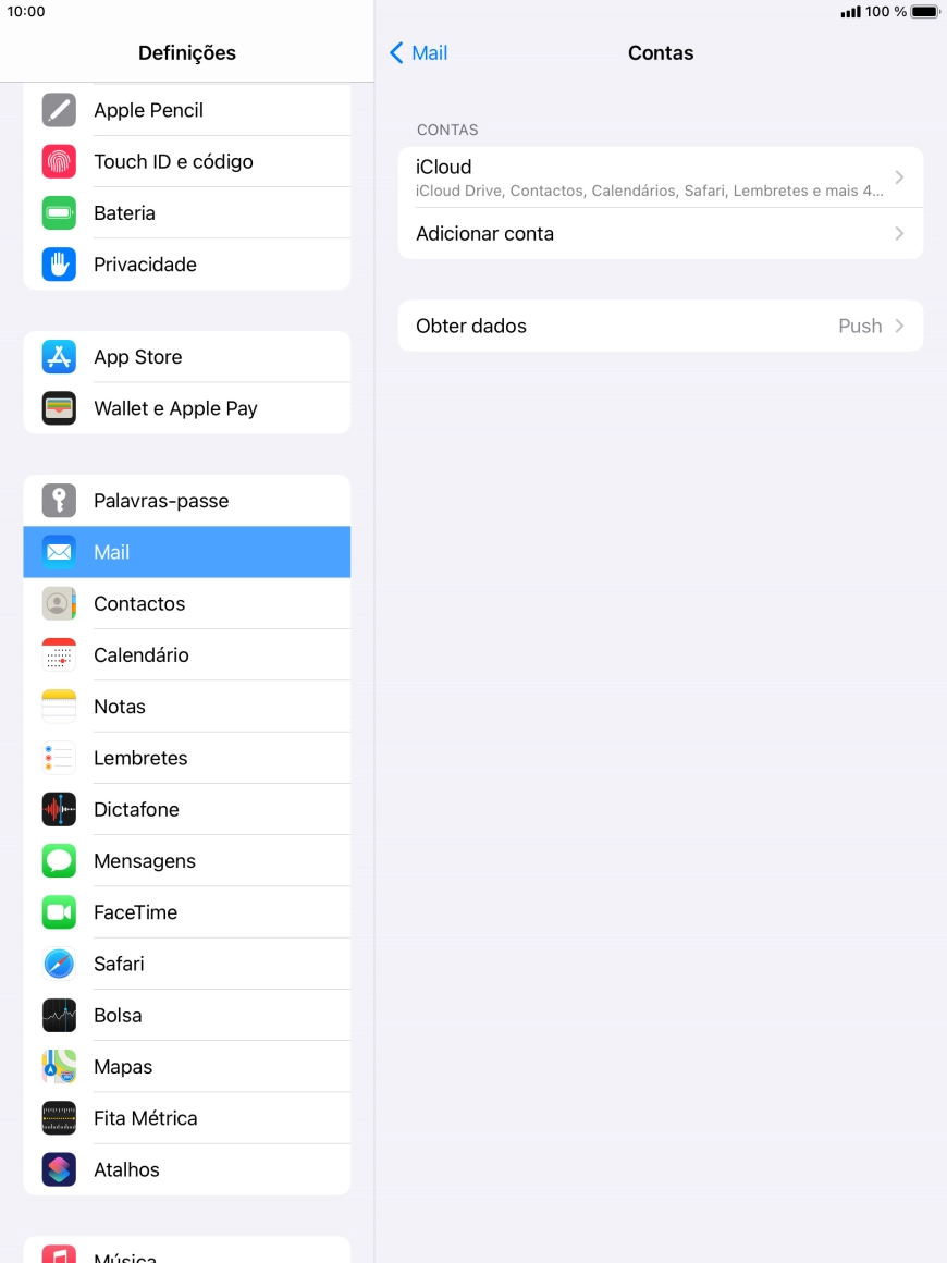 Prima Adicionar conta.