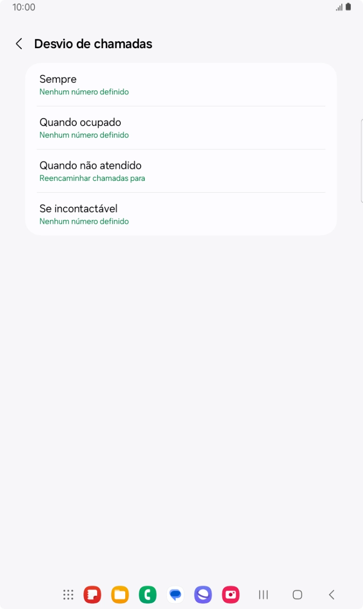 Prima a tecla de início para terminar e voltar ao ecrã inicial.
