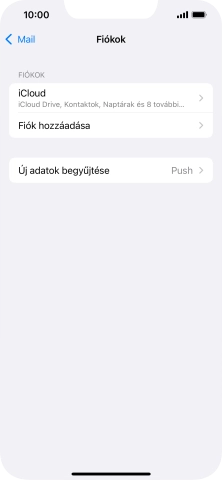 Válaszd a Fiók hozzáadása lehetőséget.