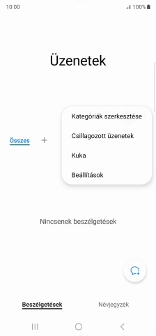 Válaszd a Beállítások lehetőséget.