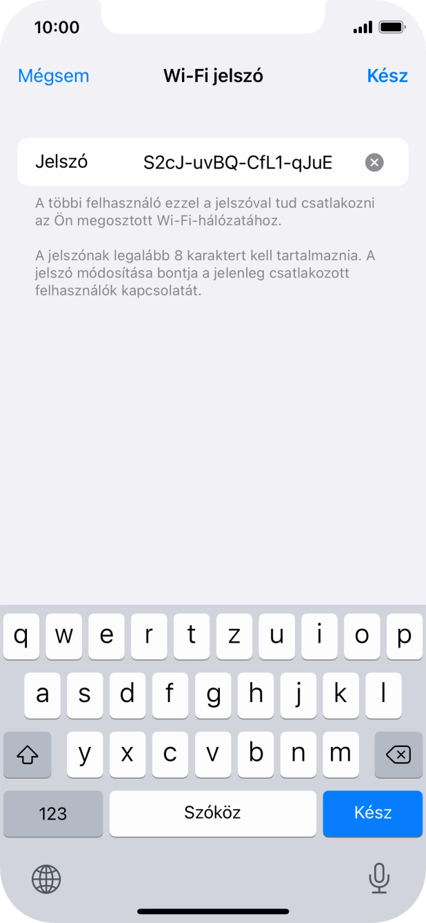 Válaszd a Kész lehetőséget.