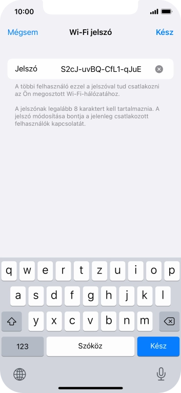 Válaszd a Kész lehetőséget.