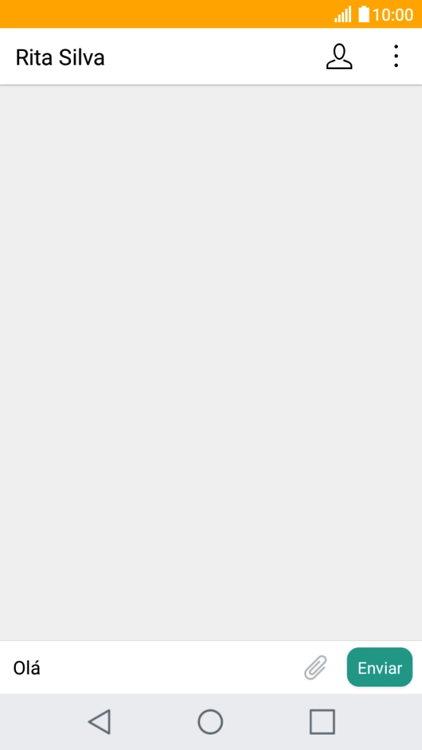 Prima Enviar quando terminar de escrever a sua mensagem curta.