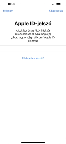 Válaszd a Kikapcsolás lehetőséget.
